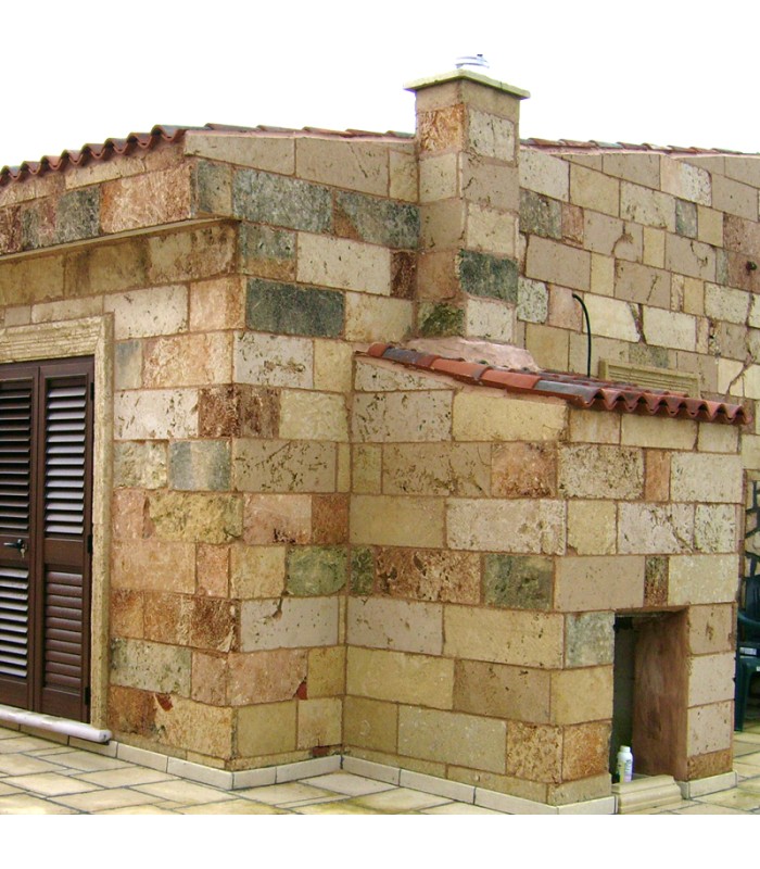 - Mq 9 - Rivestimento in carparo invecchiato