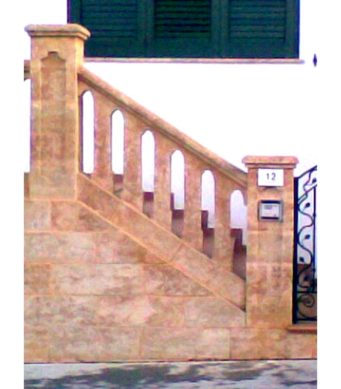 Balaustra in carparo rosso 10