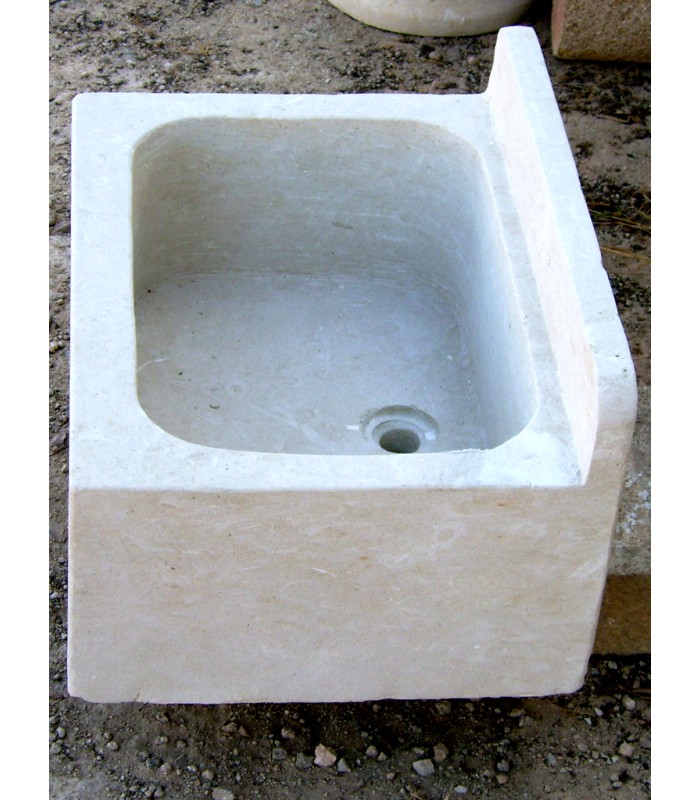 Lavello in pietra leccese bianco 01