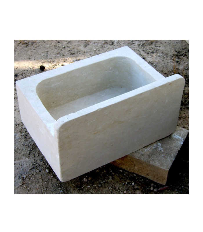 Lavello in pietra leccese bianco 01
