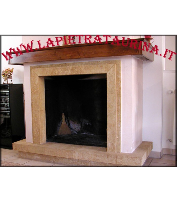 Cornice in pietra per camino: pietra leccese, marmo, tufo, carparo CODICE C08