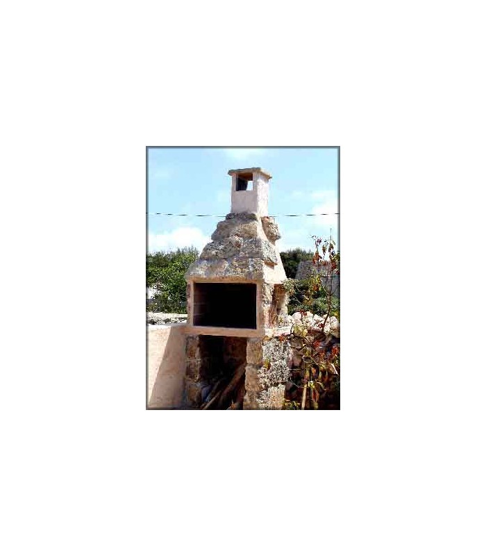 Rivestimenti in pietra per barbecue da giardino: pietra leccese tufo CODICE C14