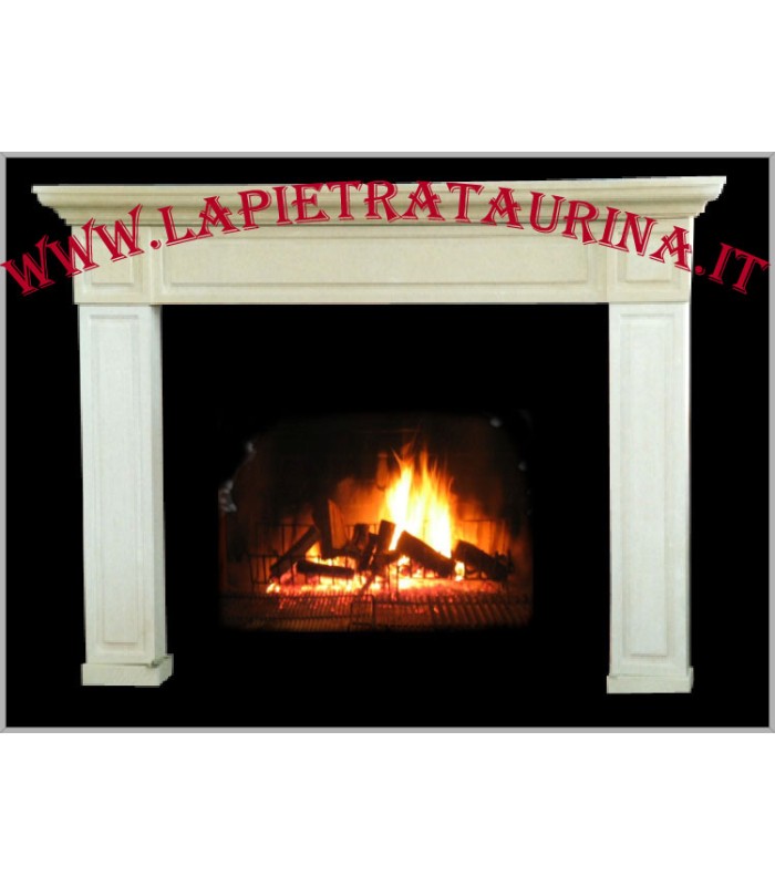 Cornice in pietra per camino: pietra leccese tufo carparo CODICE C19