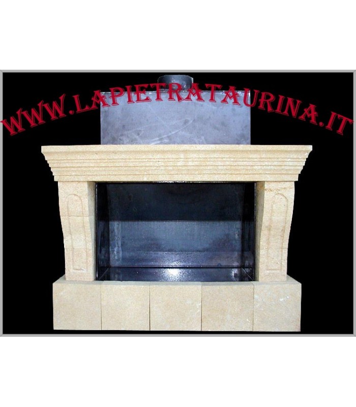 Cornice in pietra per camino: CODICE C25