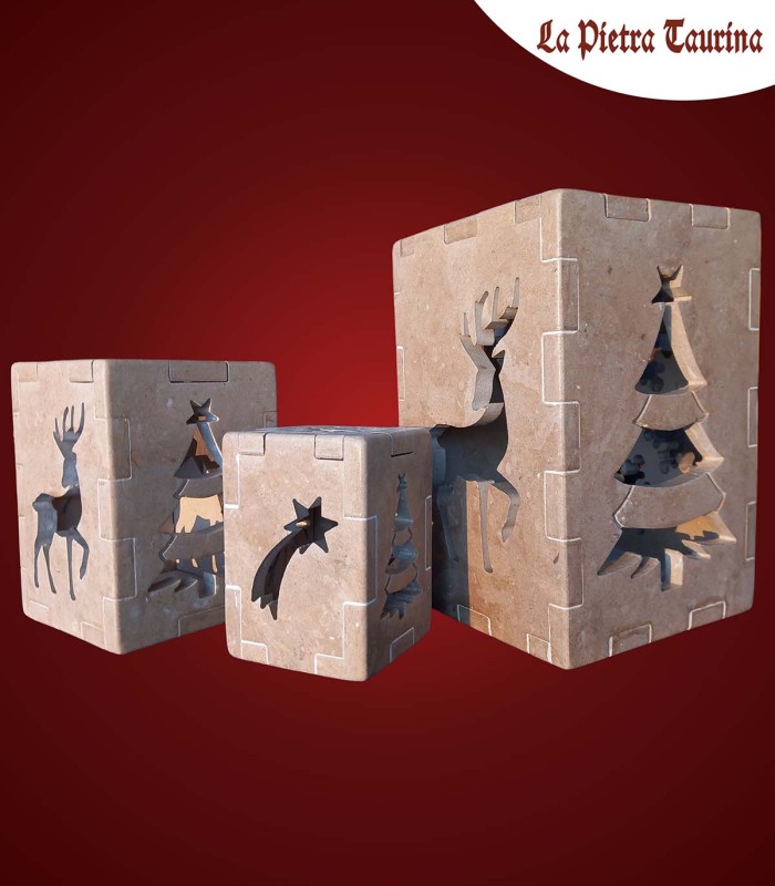 Lampada in pietra leccese per natale