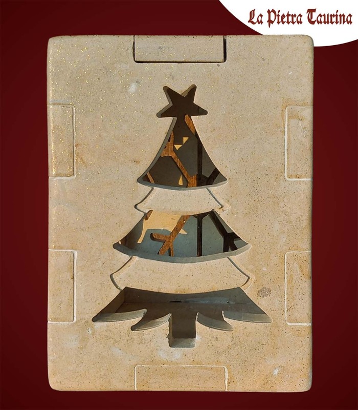 Lampada in pietra leccese per natale