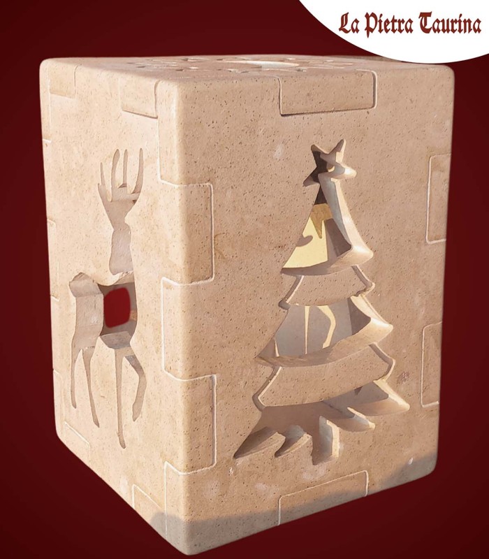 Lampada in pietra leccese per natale