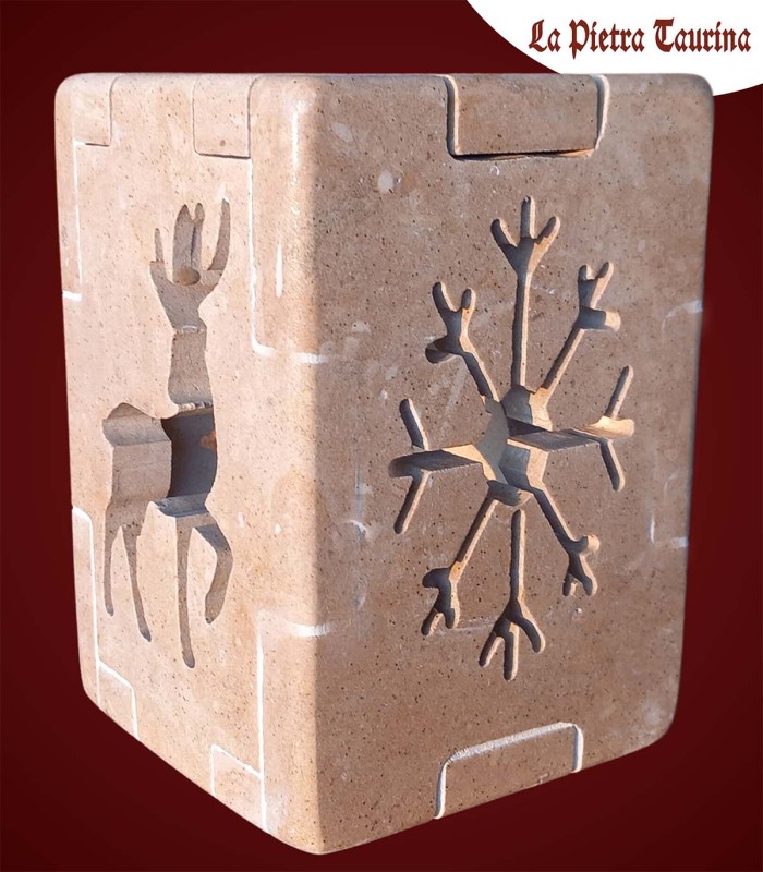 Lampada in pietra leccese per natale