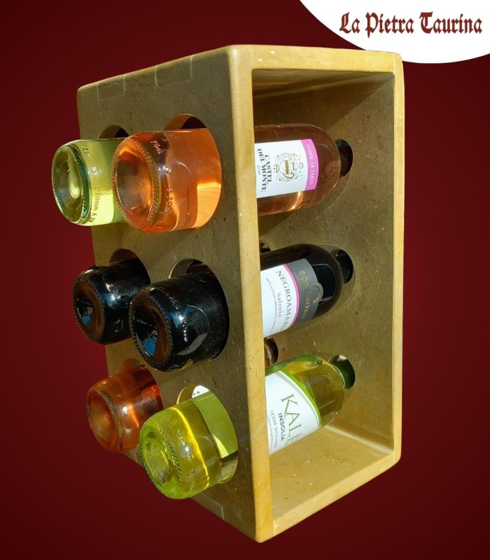 Porta bottiglie in pietra leccese